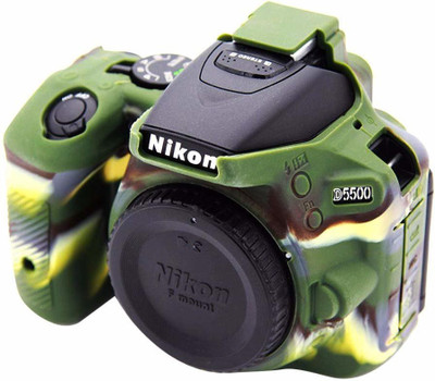 IJJA Camera cover nikon D5500/5600 silicone protective body camera cover for nikon  Camera Bag(camo)