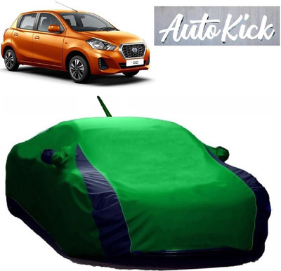 AutoKick Car Cover For Nissan Go (With Mirror Pockets)(Multicolor)