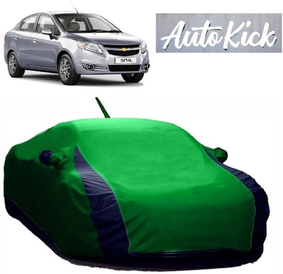 AutoKick Car Cover For Chevrolet Sail (With Mirror Pockets)(Multicolor)