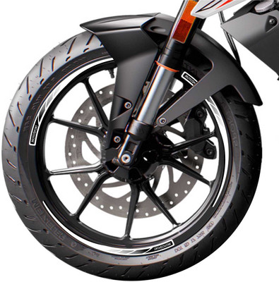 Piston Graphics Sticker & Decal for Bike(White)