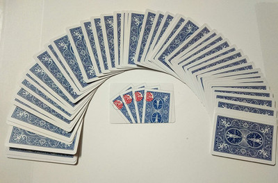 R.s.Magic Tricks Blue Bicycle Marked Playing Cheating Cards Magic(Blue)