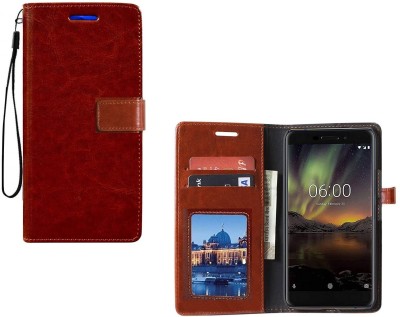 COVERNEW Flip Cover for Micromax Canvas Infinity 18:9(Brown, Dual Protection, Pack of: 1)