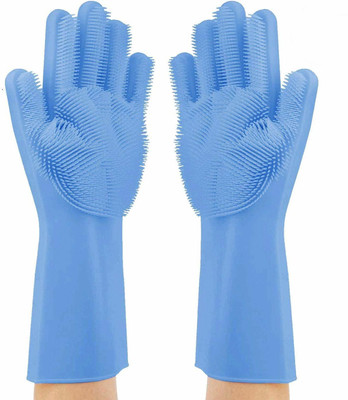 MOBONE Silicone Vehicle Washing  Washing Mitt Hand Glove(Pack Of 1)