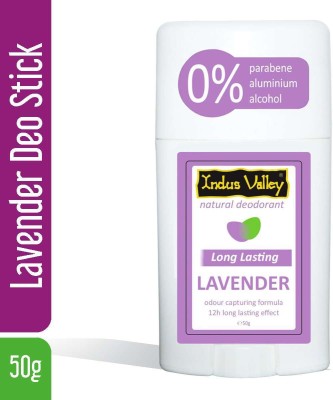 Indus Valley Lavender Natural Deodorant Stick  -  For Men & Women(50 g)