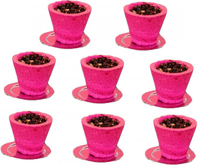ROGZA Rose Fragrance Sambrani Dhoop Cups Rose Dhoop(Pack of 12)