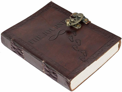 Crafticia Handmade A6 Diary Unruled 100 Pages(Brown)