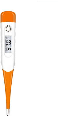 MCP Flexible Tip Orange Waterproof Digital Thermometer Flexible tip Waterproof Dual Scale Fahrenheit & Celsius Thermometer(Orange)