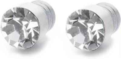 ShobhRam Silver Nug Magnetic Small 4mm for Mens/Boys/Girls/Womens/Unisex Stainless Steel Stud Earring (1 Pair) Stainless Steel Stud Earring, Magnetic Earring