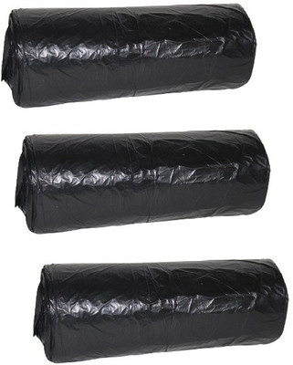 Navkar Plastic Garbage Bags, Small (17 x 19 inches) - 30 bags/roll (Pack of 3) Small 8 L Garbage Bag  Pack Of 90(90Bag )