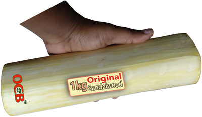 OCB India 1no Best Quality 1Kg Natural Sandalwood Stick/Chandan Stick(One Piece wood 1kg) for Pooja, Face, Brown Color (Pack of 1)(1 kg)