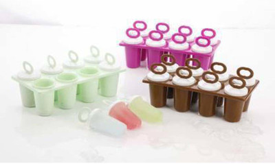 zms marketing Multicolor Plastic Ice Cube Tray(Pack of3)
