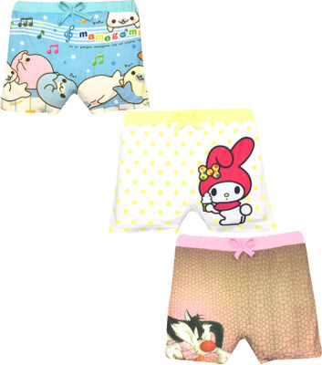 M S TRADING Short For Baby Boys & Baby Girls Casual Printed Cotton Blend(Multicolor, Pack of 3)