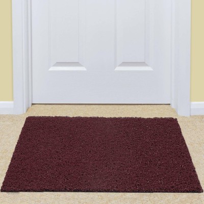 Viihaa PVC (Polyvinyl Chloride) Door Mat(Black, Medium)