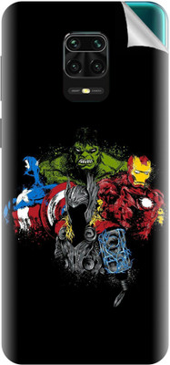 Snooky Xiaomi Redmi Note 9 Pro Max Mobile Skin(Black)