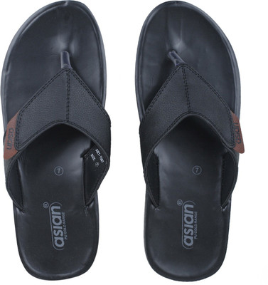 asian Men Slippers(Black , 8)