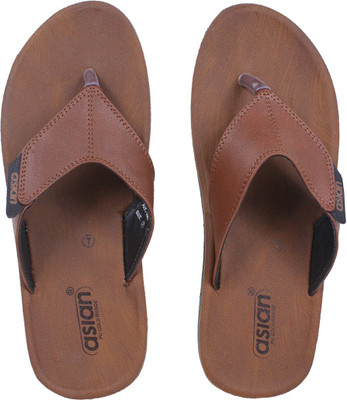 asian Men Slippers(Tan , 9)