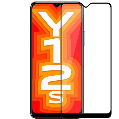 NKCASE Edge To Edge Tempered Glass for ViVO Y12s(Pack of 1)