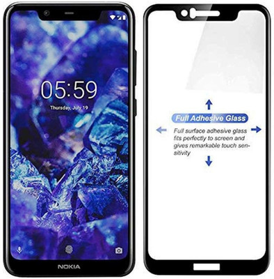 HIE POWER Edge To Edge Tempered Glass for Nokia 5.1 Plus(Pack of 1)