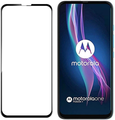 INFINITYWORLD Edge To Edge Tempered Glass for Motorola One Fusion plus(Pack of 1)