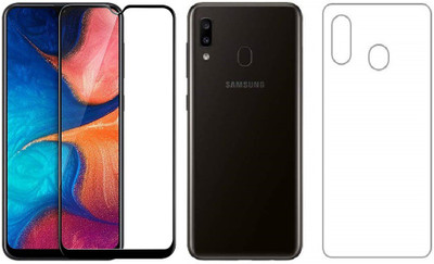 ELEF Front and Back Tempered Glass for SAMSUNG Galaxy A20(Pack of 2)