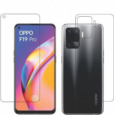 PR SMART Front and Back Tempered Glass for Oppo F19 Pro(Pack of 2)