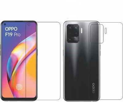 SOLIVAGANT Front and Back Tempered Glass for Oppo F19 Pro(Pack of 2)