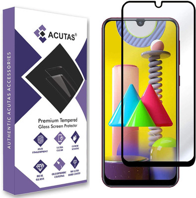 ACUTAS Edge To Edge Tempered Glass for Samsung Galaxy M31s(Pack of 1)