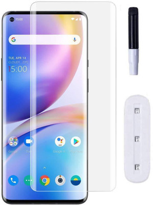 KadWaniya Edge To Edge Tempered Glass for Oneplus 9 Pro, Full Glue(Pack of 1)