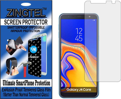 ZINGTEL Tempered Glass Guard for SAMSUNG GALAXY J4 CORE (2019) (Flexible, Unbreakable)(Pack of 1)