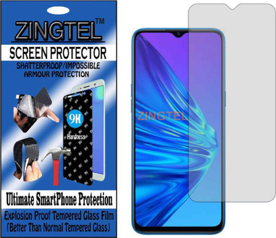 ZINGTEL Tempered Glass Guard for REALME 5 (Flexible, Unbreakable)(Pack of 1)