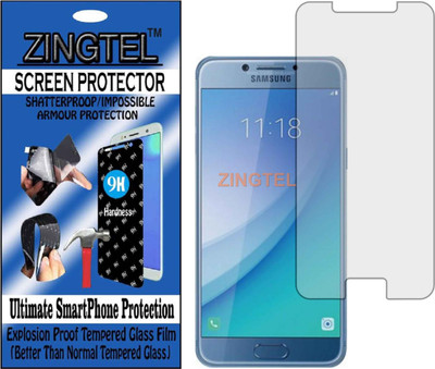 ZINGTEL Tempered Glass Guard for SAMSUNG SAMSUNG GALAXY C5 PRO (Flexible, Unbreakable)(Pack of 1)