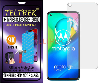 TELTREK Tempered Glass Guard for MOTOROLA G8 POWER (Flexible, Unbreakable)(Pack of 1)