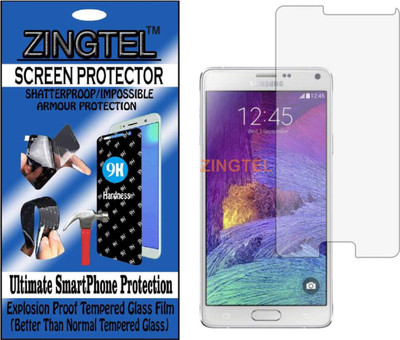 ZINGTEL Tempered Glass Guard for SAMSUNG GALAXY NOTE 4 (Flexible, Unbreakable)(Pack of 1)