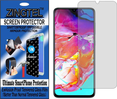 ZINGTEL Tempered Glass Guard for SAMSUNG A70 (Flexible, Unbreakable)(Pack of 1)