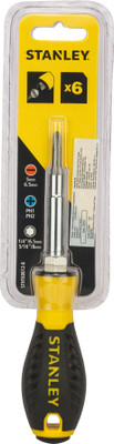 STANLEY 6 - WAY Standard Screwdriver(Pack of 1)