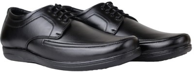 HIKBI Leather Formal Office Shoes/Daily Wear/Formal Shoes Derby For Men(Black)