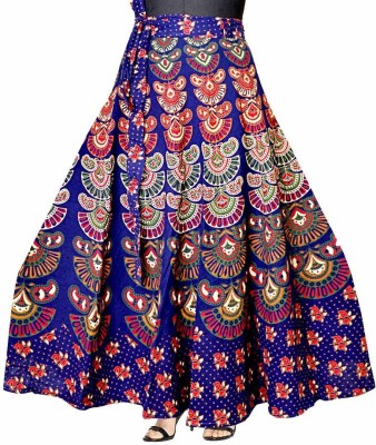 Majestic Women Printed Women Wrap Around Multicolor Skirt