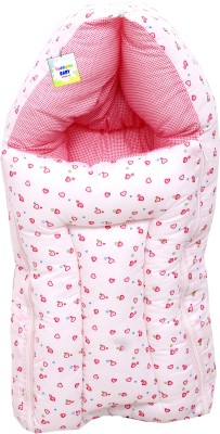 Toddylon New Born Baby Boys & Baby Girls Sleeping Bag Standard Crib(Fabric, Pink)