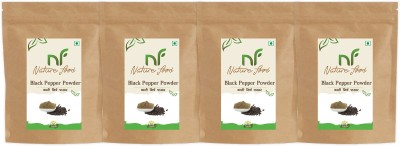 Nature food Best Quality Black Pepper Powder / Kali Mirchi - 400gm (100gmx4)(4 x 0.1 kg)