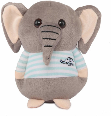 Lattice Soft Animal Plush Elephant Toy 20cm, Grey  - 8 cm(Multicolor)