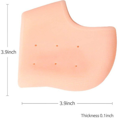 Fulkiza Silicone Gel Heel Pad Socks for Pain Relief Mod16 Heel Support