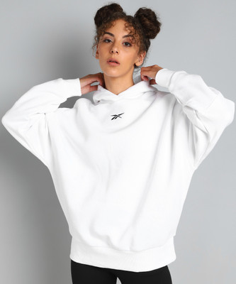 Women’s Reebok Training Knit Control Hoodie | Knit Vey Full Sleeve Checkered Women Reversible Sweatshirt