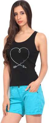 ND FASHION STYLES Solid Women Round Neck Black T-Shirt
