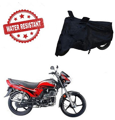 Feel heaven Two Wheeler Cover for Honda(Passion Plus, Black)
