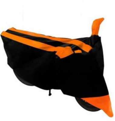 Water Proof Two Wheeler Cover for KTM(RC 200, Black, Orange)