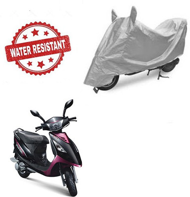 Feel heaven Two Wheeler Cover for TVS(Scooty Streak, Silver)