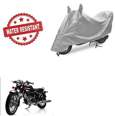 Atulit enterprises Two Wheeler Cover for Royal Enfield(Electra Delux, Silver)