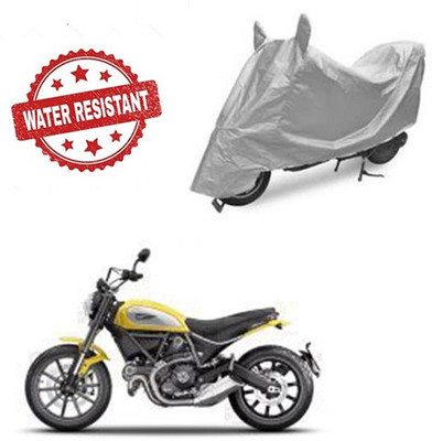 Gavya Two Wheeler Cover for Ducati(Scrambler, Silver)