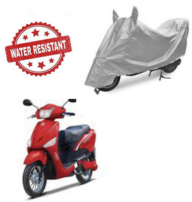 Feel heaven Two Wheeler Cover for Hero(E Scoot, Silver)