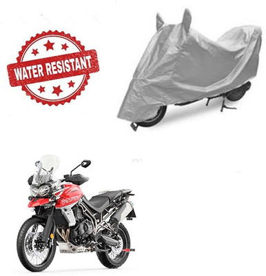 Atulit enterprises Two Wheeler Cover for Triumph(Tiger 800 XCA, Silver)